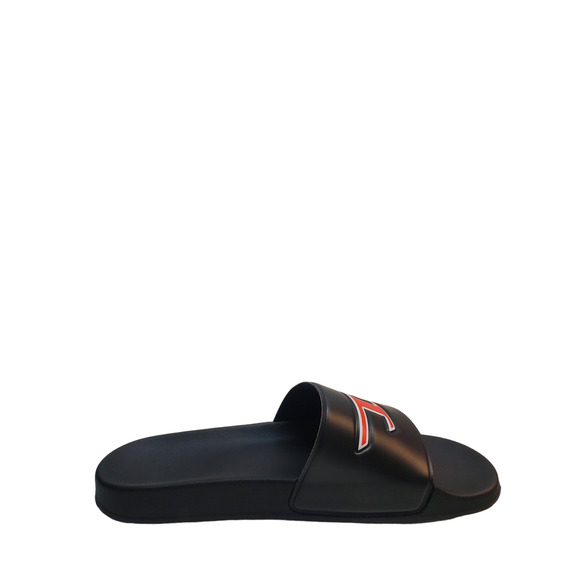 Diesel Mens  Shoes SA-Mayemi D Slip On Comfort Slide Sandals Black Red - Picture 3 of 7